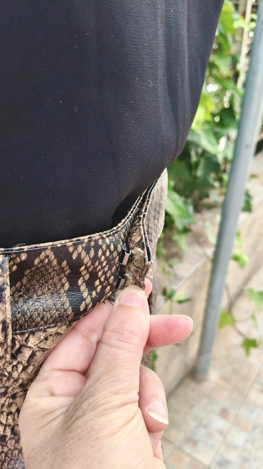 Minifalda Mango - Estampado de Serpiente (Efecto Piel) 🌈 – Mango – taille M / 38 / 10 5