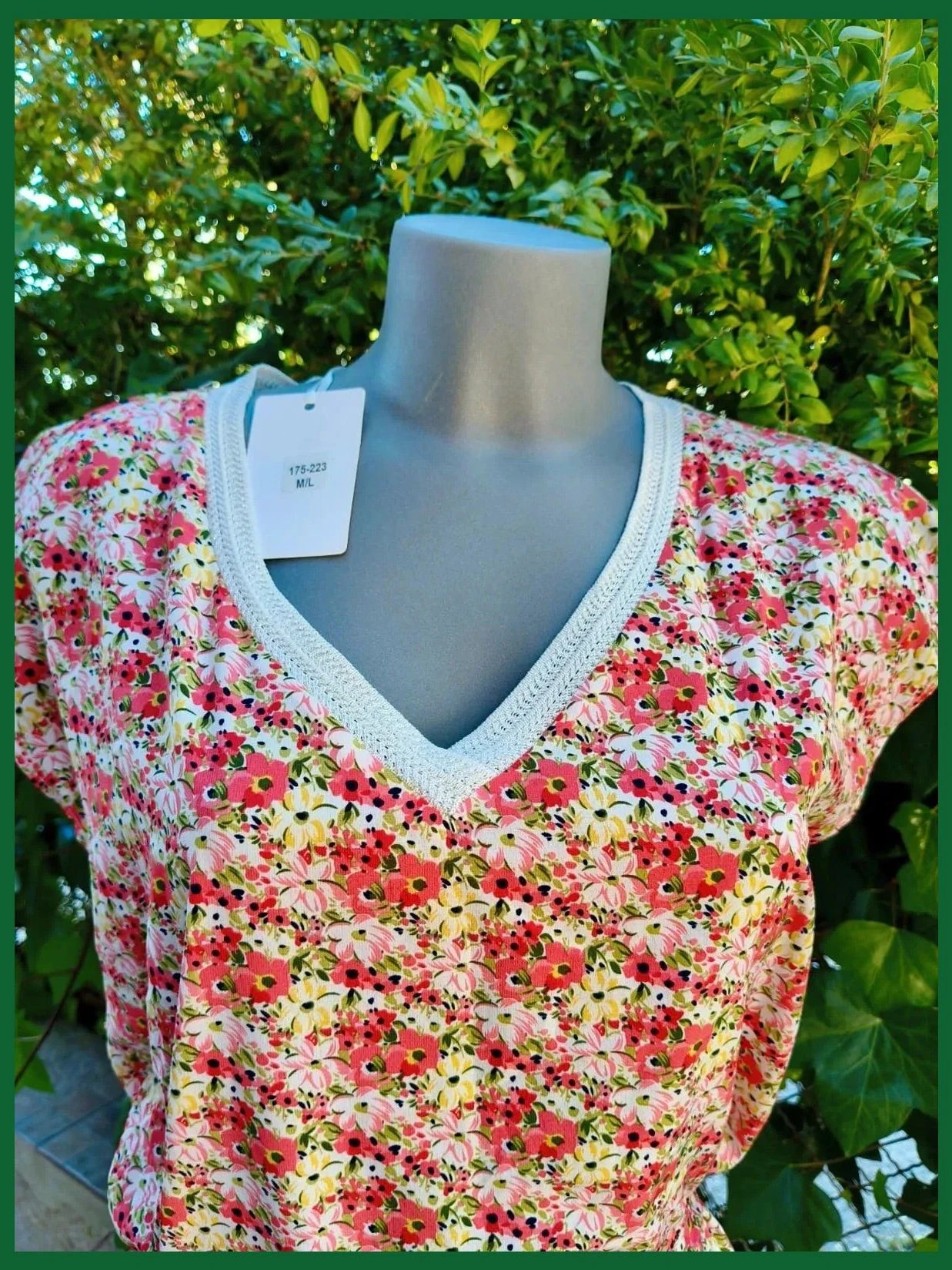 Vestido Playero Floral con Detalle Lurex (Talla M/L) 🌈 – By One – taille M / 38 / 10 4
