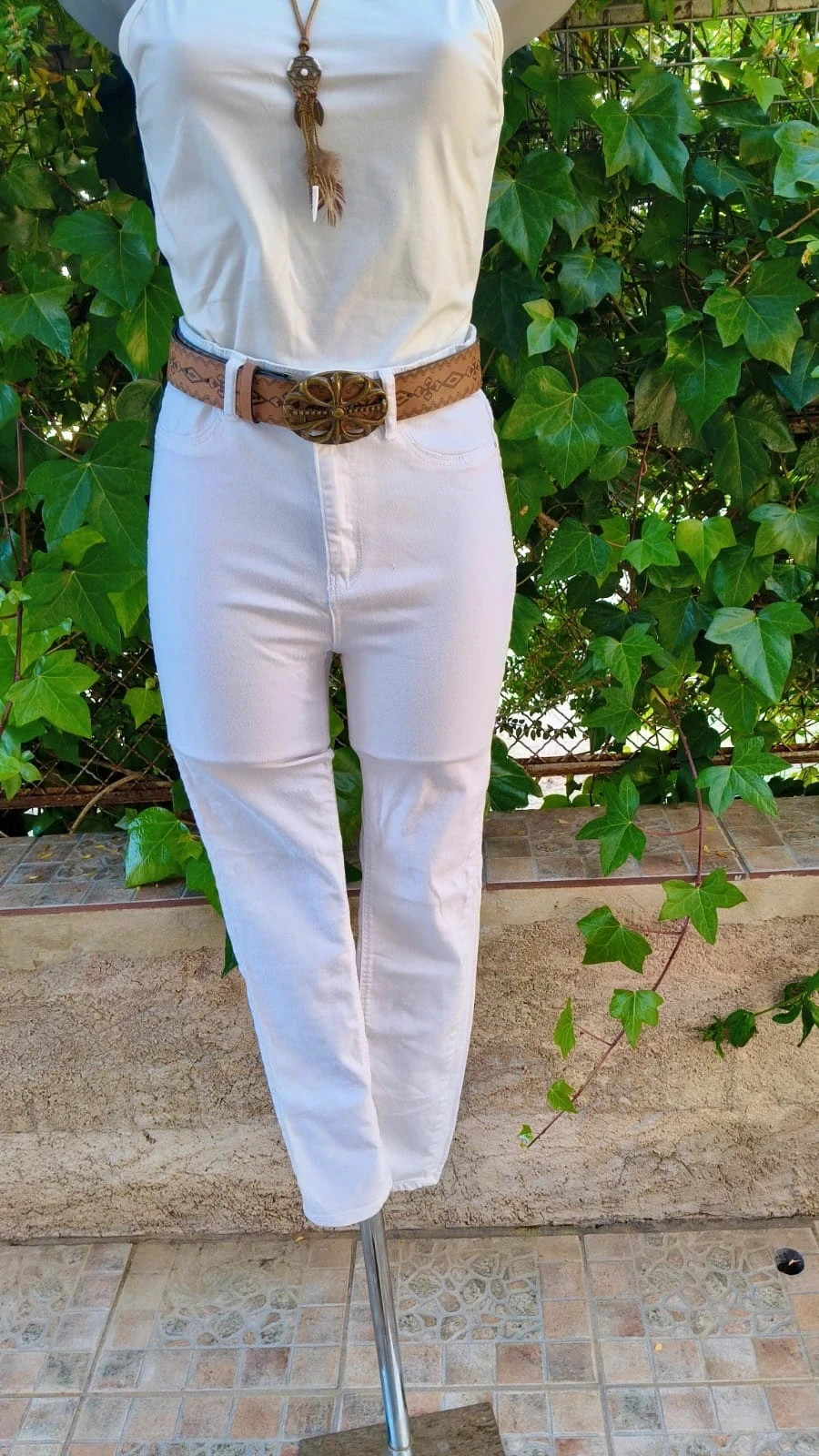 Vaqueros Stradivarius "Super High Waist" - Blanco Impoluto 🌟 – Stradivarius – taille M / 38 / 10 2