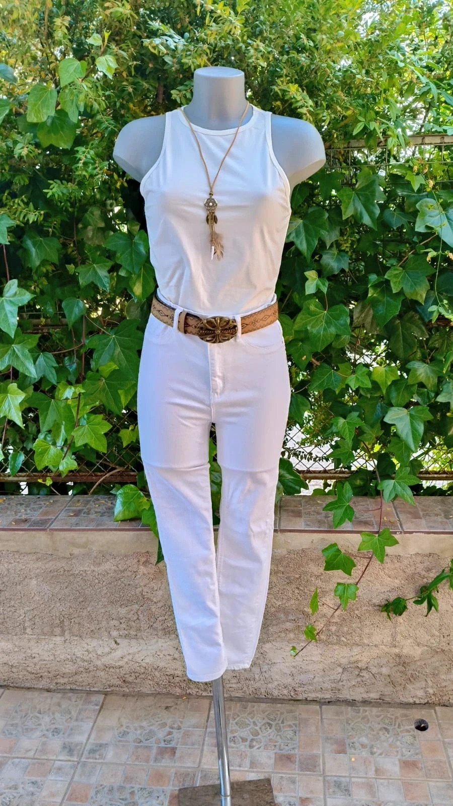 Vaqueros Stradivarius "Super High Waist" - Blanco Impoluto 🌟 – Stradivarius – taille M / 38 / 10
