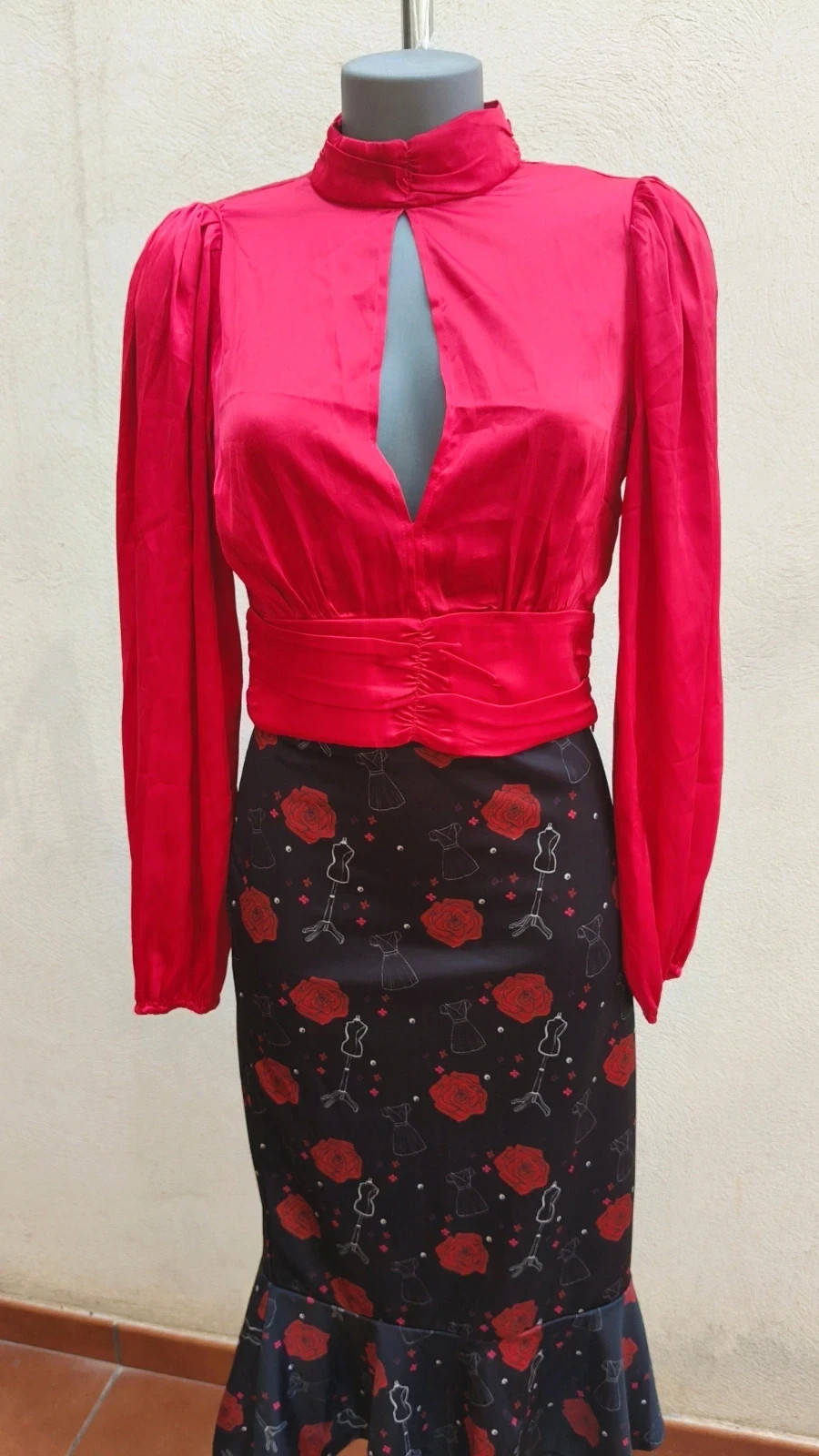 Blusa Satinada Roja - NLY Trend (Talla 36) 🌈 – NLY Trend – taille S / 36 / 8 4