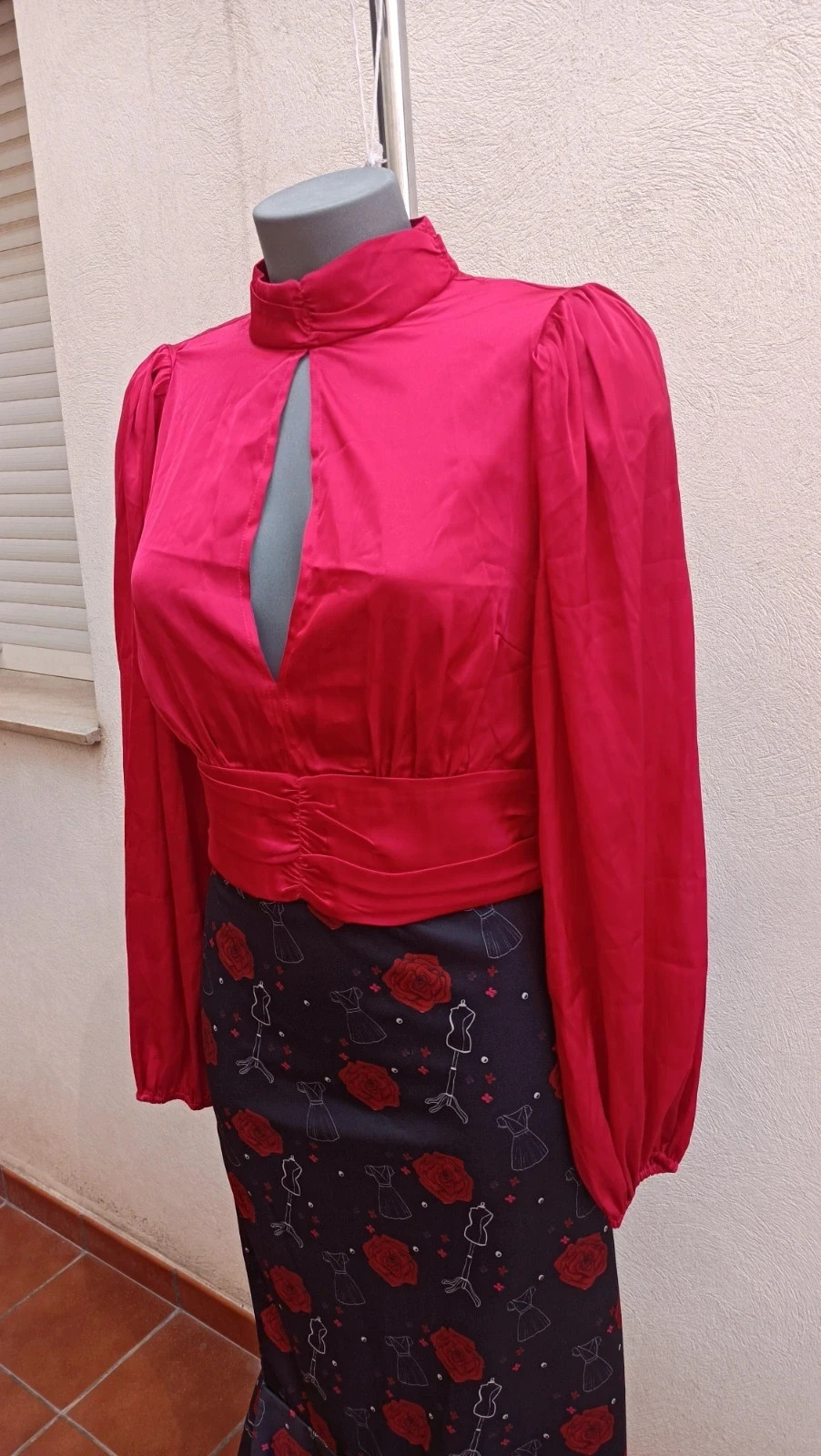 Blusa Satinada Roja - NLY Trend (Talla 36) 🌈 – NLY Trend – taille S / 36 / 8 3
