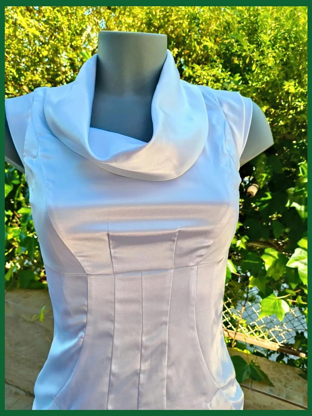 Vestido de Satén Blanco con Cuello Capucha - Floyd by Smith (Talla S) 🌈 – Floyd by Smith – taille S / 36 / 8 4