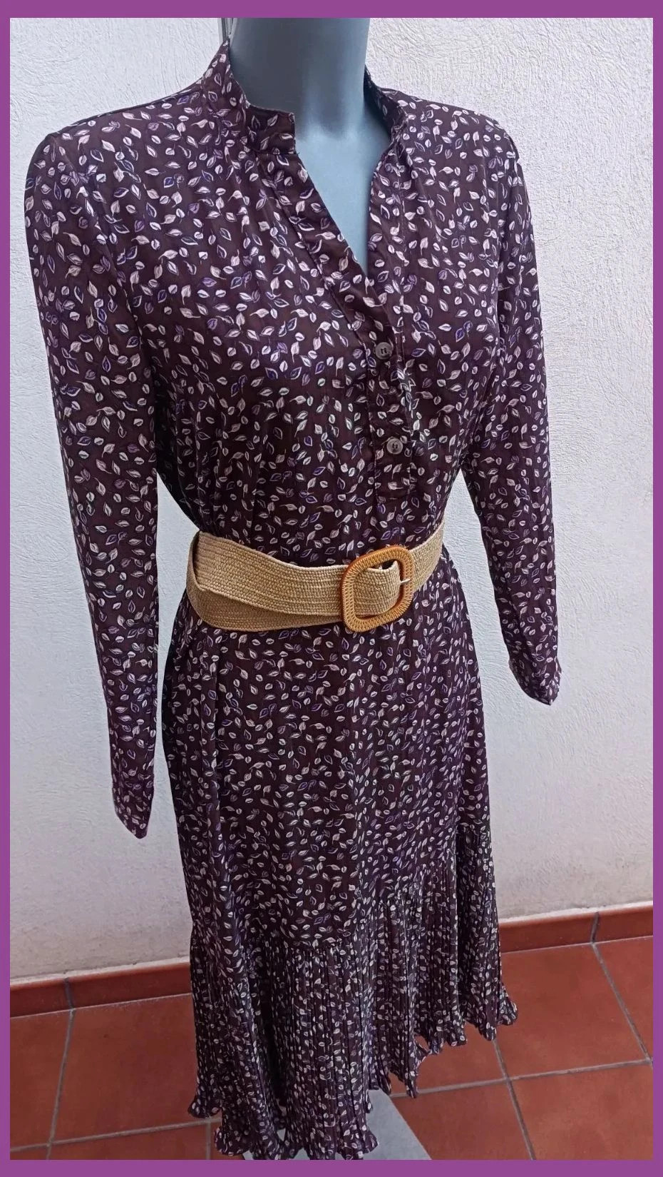 Vestido mini estampado hojas 🍀 – Wiya – taille Taille unique 2