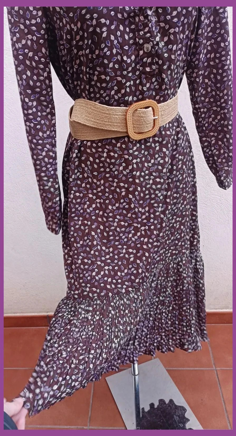Vestido mini estampado hojas 🍀 – Wiya – taille Taille unique 5