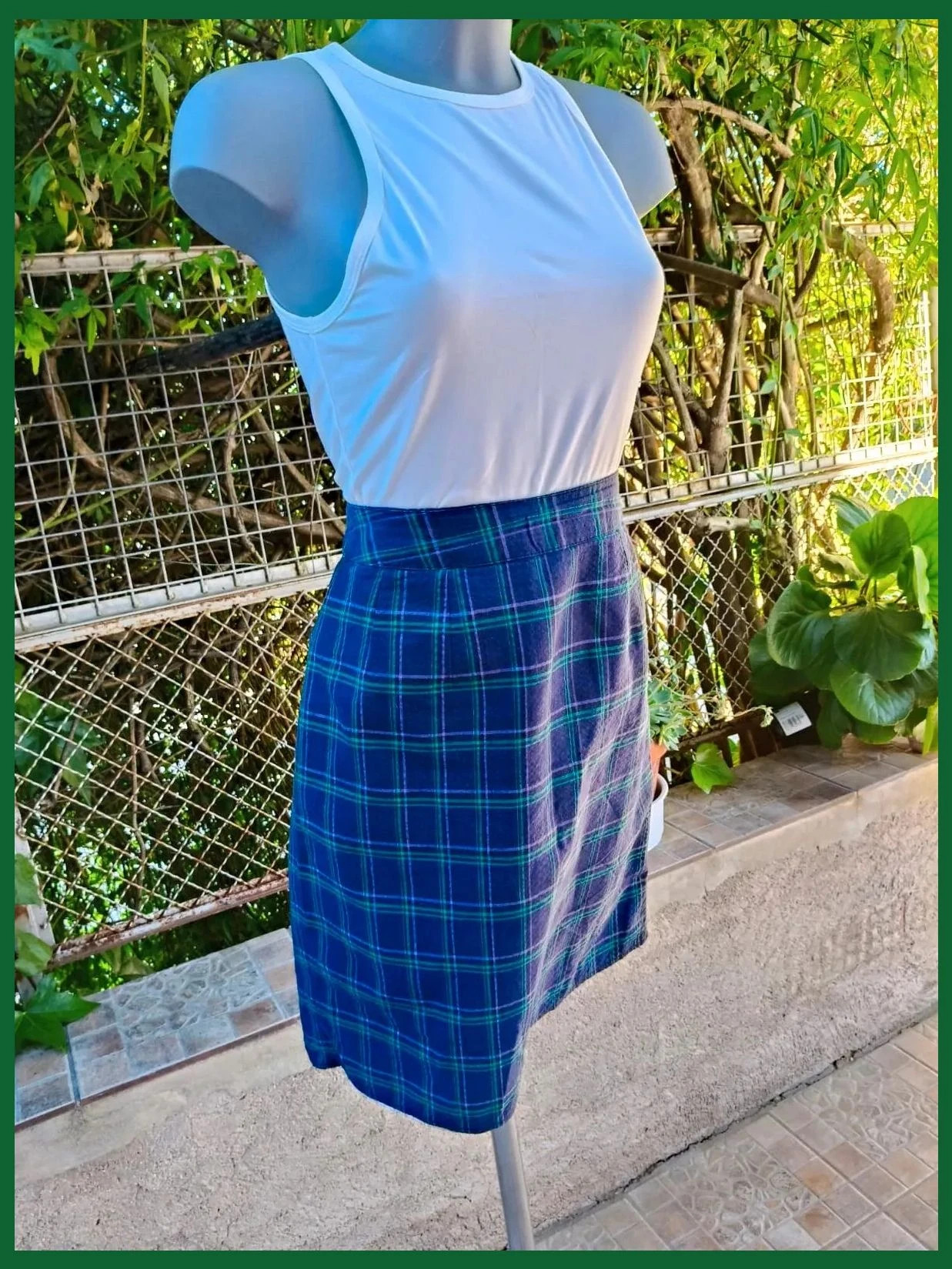 Falda mini de tubo de cuadros escoceses vintage de Pimkie 🌈 – Pimkie – taille XS / 34 / 6 2