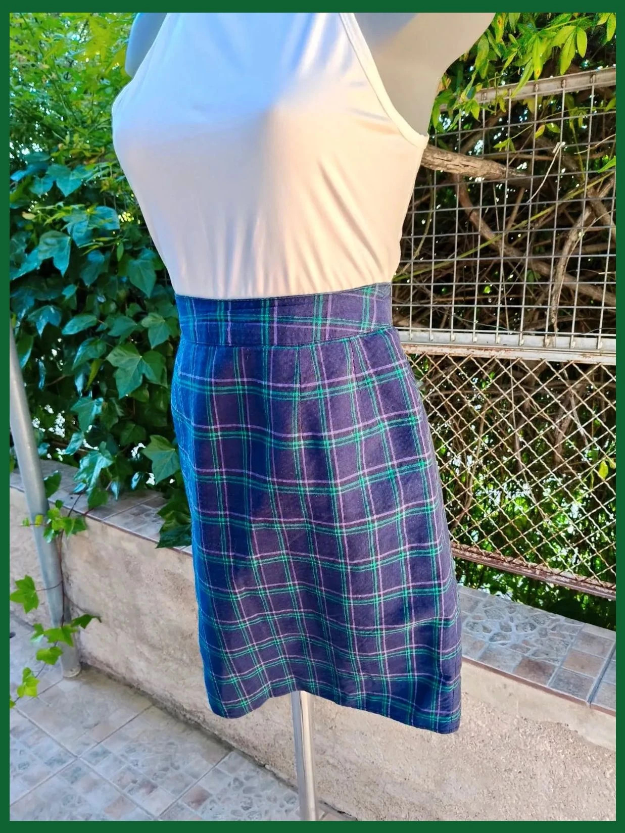 Falda mini de tubo de cuadros escoceses vintage de Pimkie 🌈 – Pimkie – taille XS / 34 / 6 3