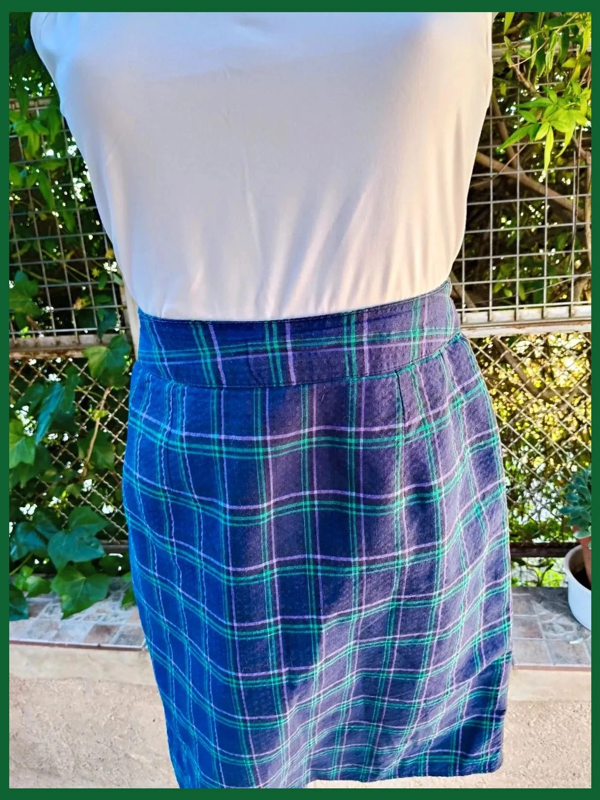Falda mini de tubo de cuadros escoceses vintage de Pimkie 🌈 – Pimkie – taille XS / 34 / 6 4