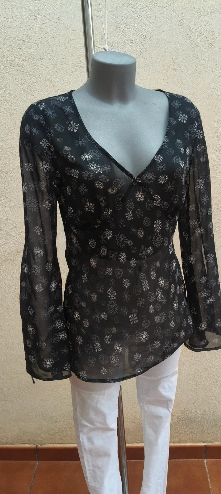 Blusa Esprit Gasa Estampado Mandalas 🌈 – Esprit – taille L 2