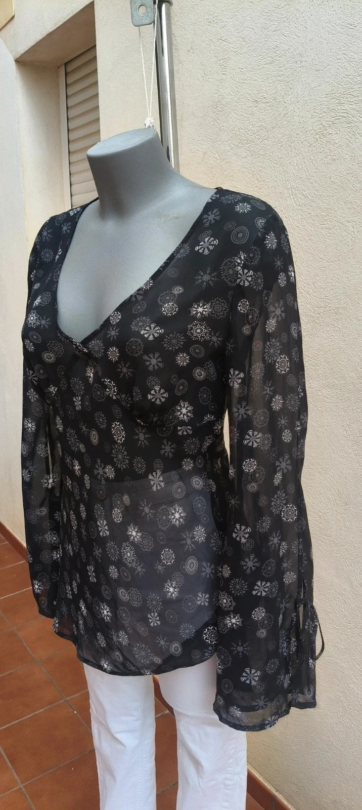Blusa Esprit Gasa Estampado Mandalas 🌈 – Esprit – taille L 3
