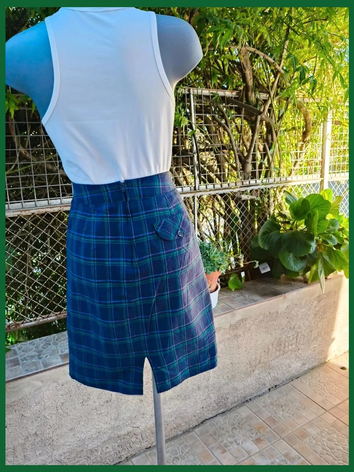 Falda mini de tubo de cuadros escoceses vintage de Pimkie 🌈 – Pimkie – taille XS / 34 / 6 5