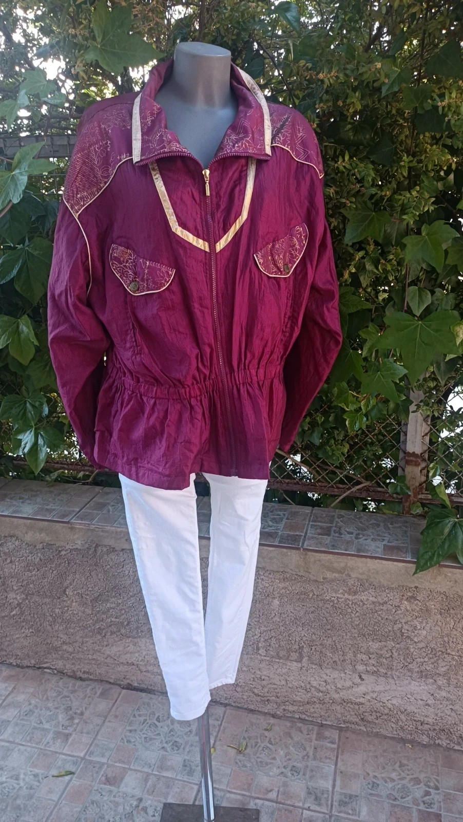 Chaqueta Vintage 80s/90s AthleTech - Estilo Retro/Boho 🌈