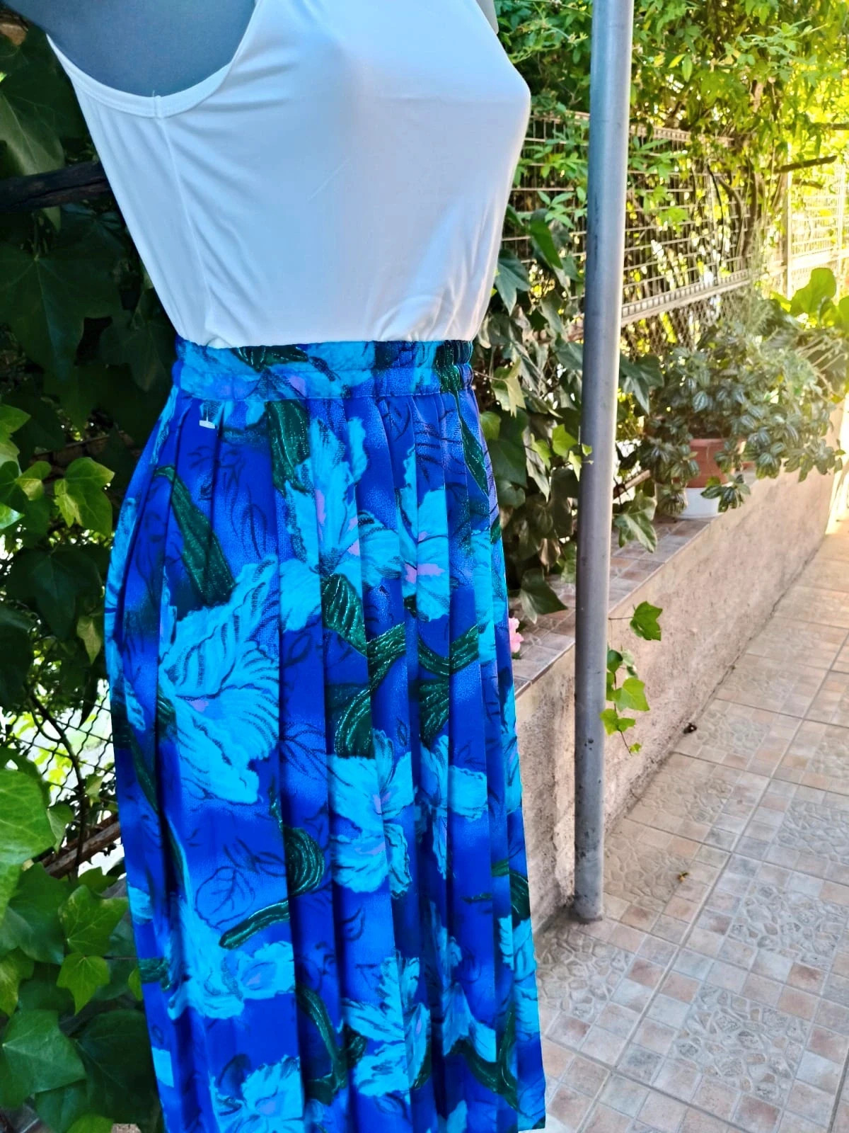 Falda Plisada Vintage con Estampado Floral - Markwald 🌸 – MARKWALD – taille M / 38 / 10 4