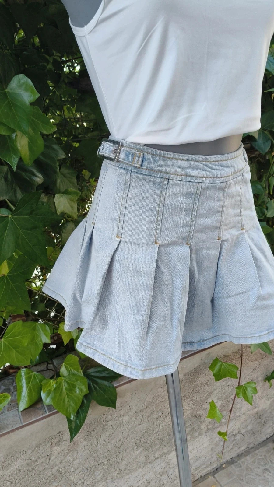 Minifalda Vaquera Tablas Mango (MNG) - Estilo Y2K 🌈 – Mango – taille L / 40 / 12 2