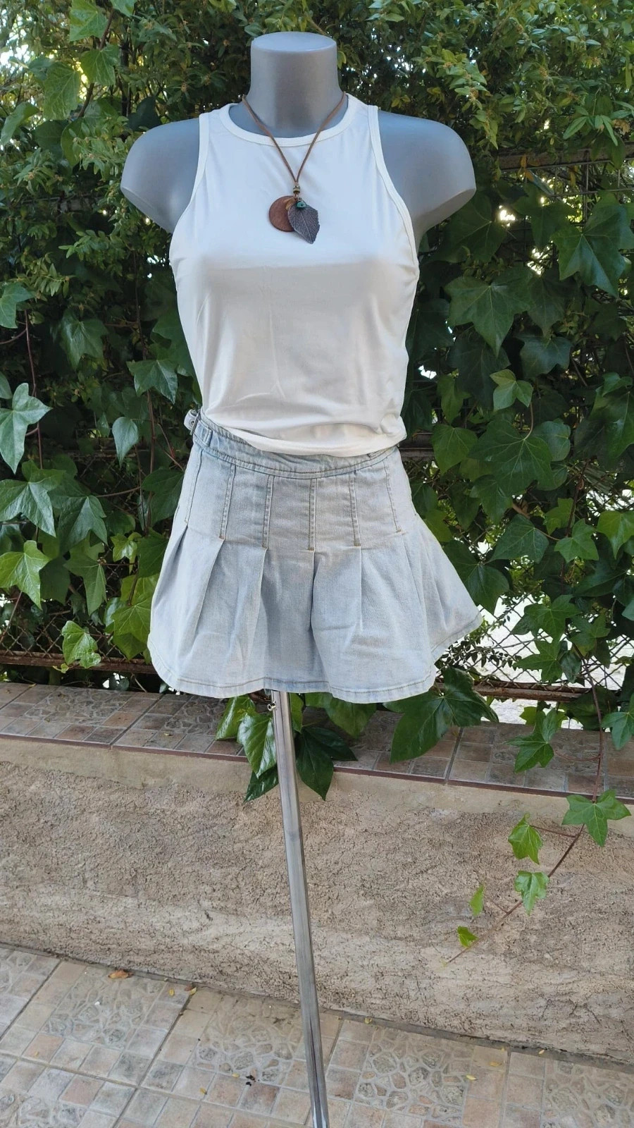 Minifalda Vaquera Tablas Mango (MNG) - Estilo Y2K 🌈 – Mango – taille L / 40 / 12