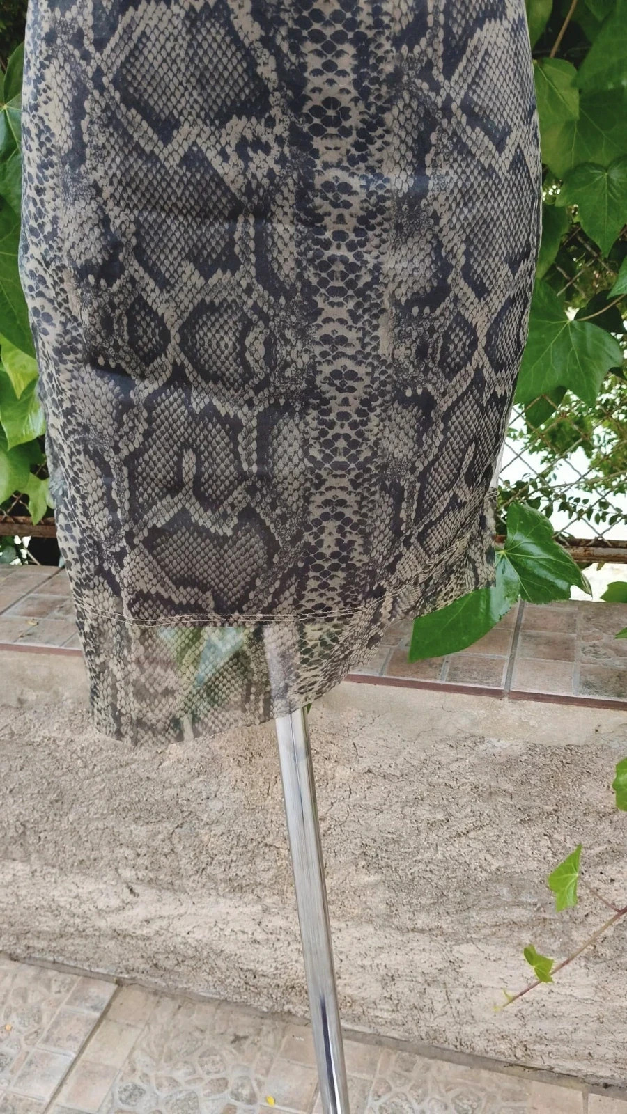 Falda Mini Mango verde - Estampado de Serpiente 🐍 – Mango – taille L / 40 / 12 4