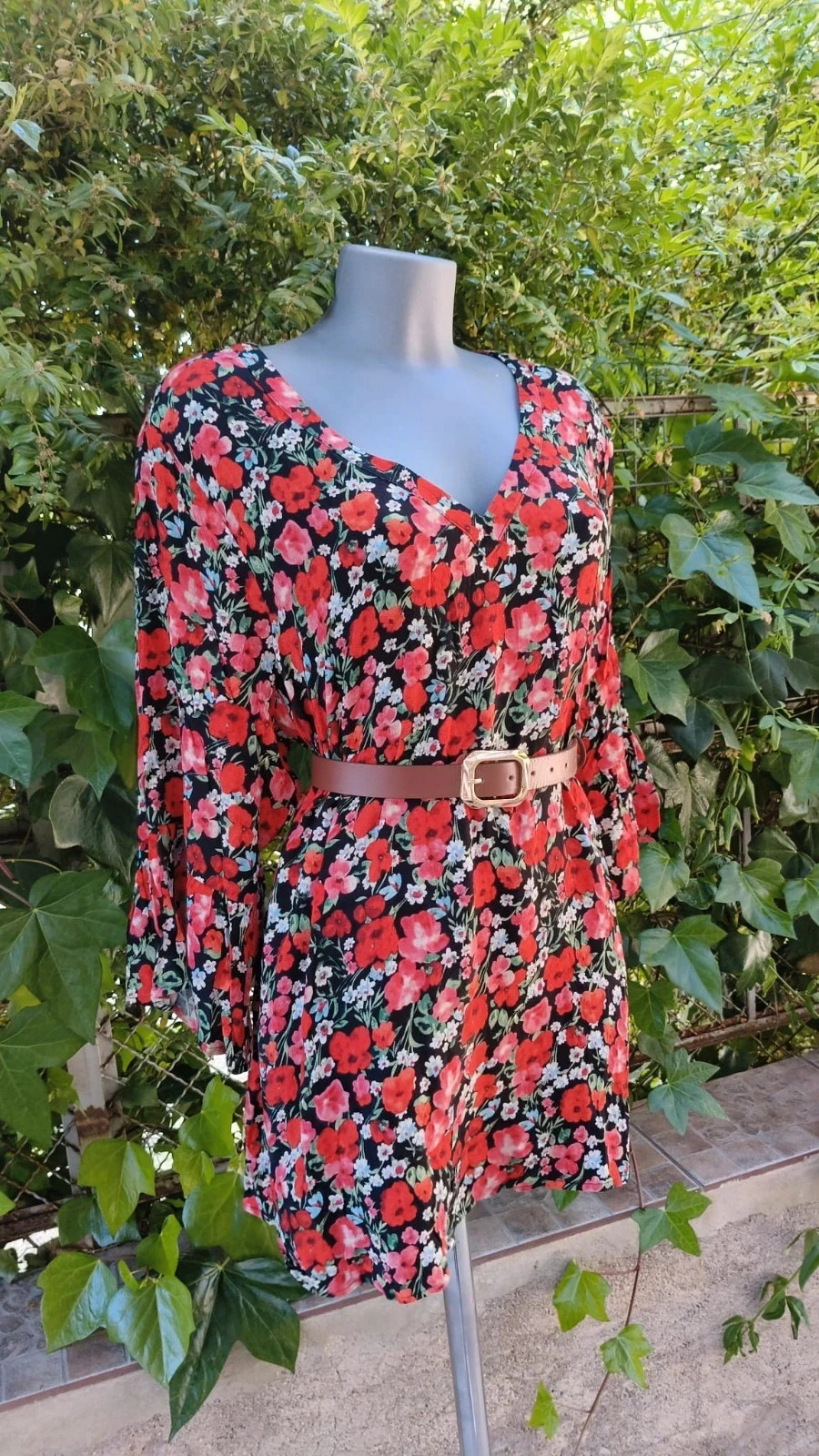 Mini Vestido Floral Zizzi - Talla L (Curvy) 🌈 – Zizzi – taille L / 40 / 12 2