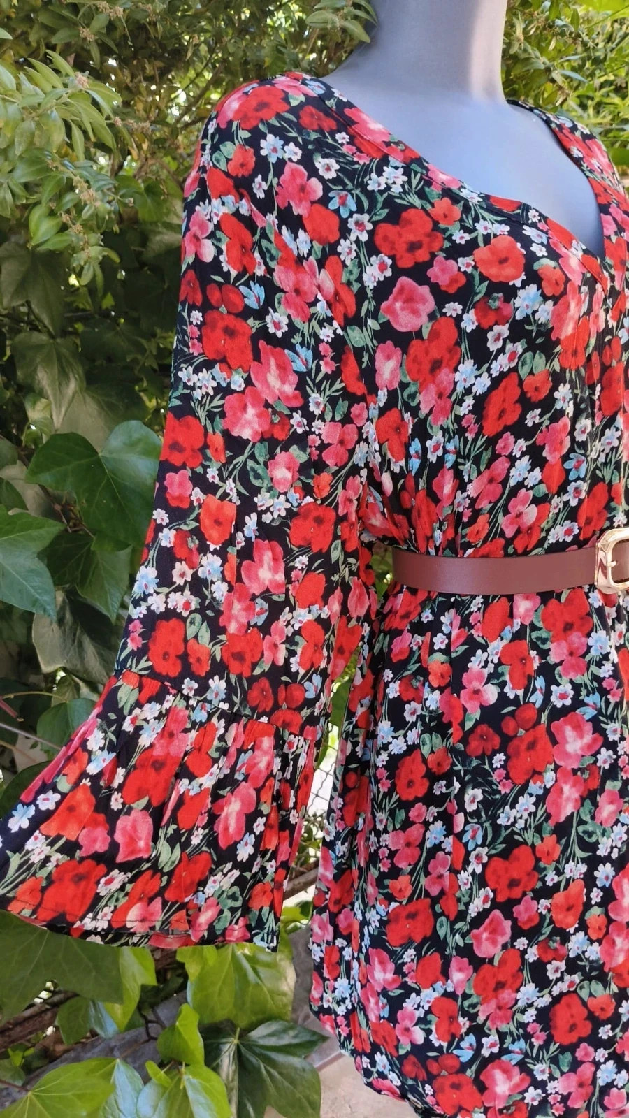 Mini Vestido Floral Zizzi - Talla L (Curvy) 🌈 – Zizzi – taille L / 40 / 12 4