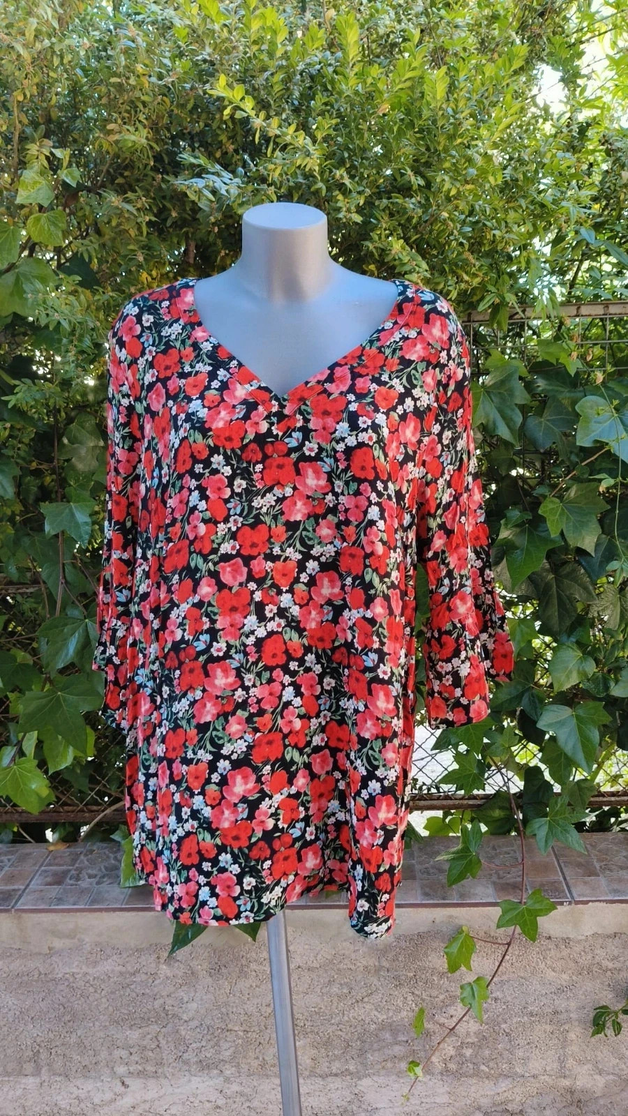Mini Vestido Floral Zizzi - Talla L (Curvy) 🌈 – Zizzi – taille L / 40 / 12 5
