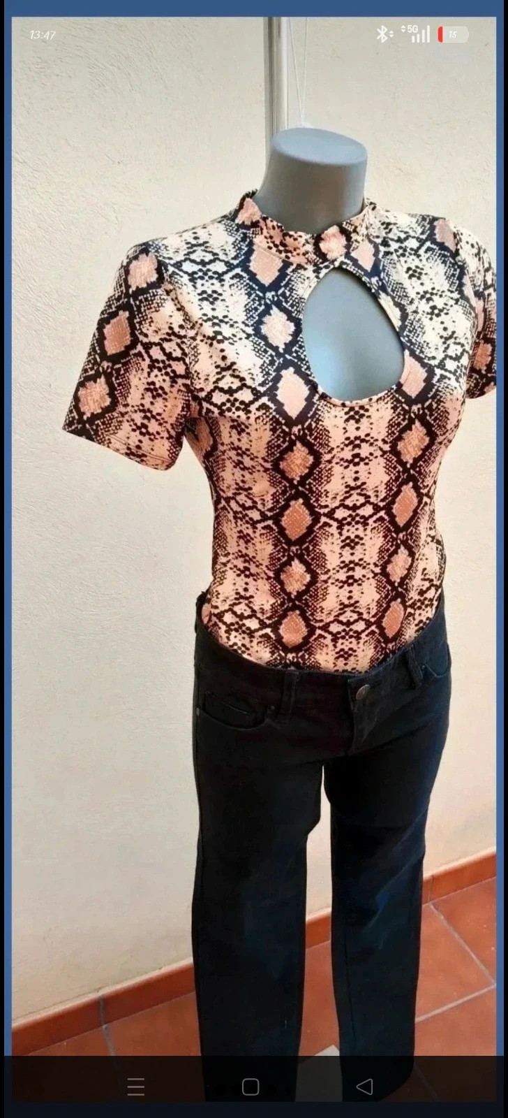 Bodysuit Estampado Serpiente Jennyfer - Talla M - Muy Buen Estado🌈 – Jennyfer – taille M / 38 / 10 2