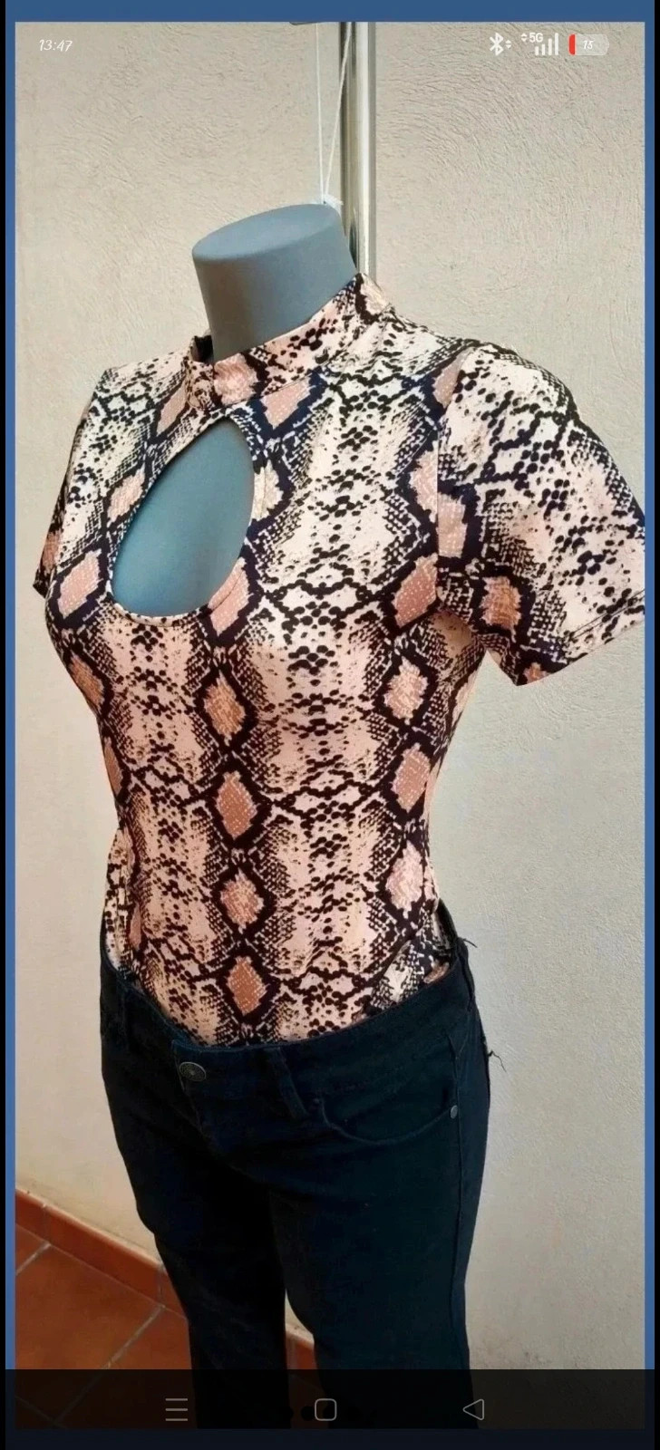 Bodysuit Estampado Serpiente Jennyfer - Talla M - Muy Buen Estado🌈 – Jennyfer – taille M / 38 / 10 3