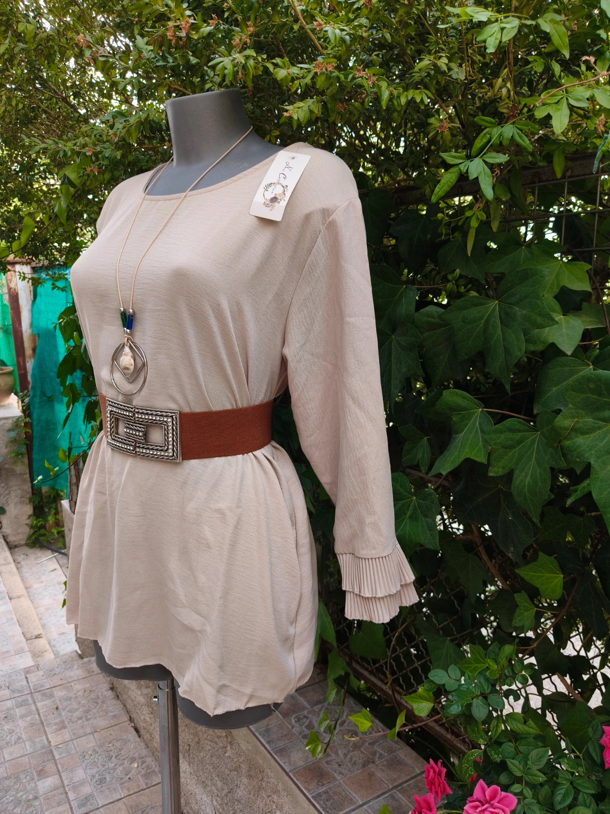 Blusón amplio beige 🌈 – New Collection – taille M / 38 / 10 3