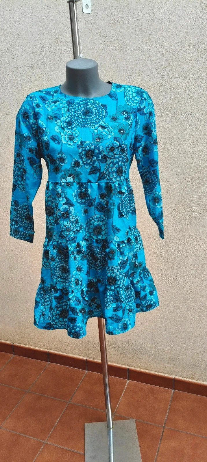 Vestido corto estampado de flores 💐