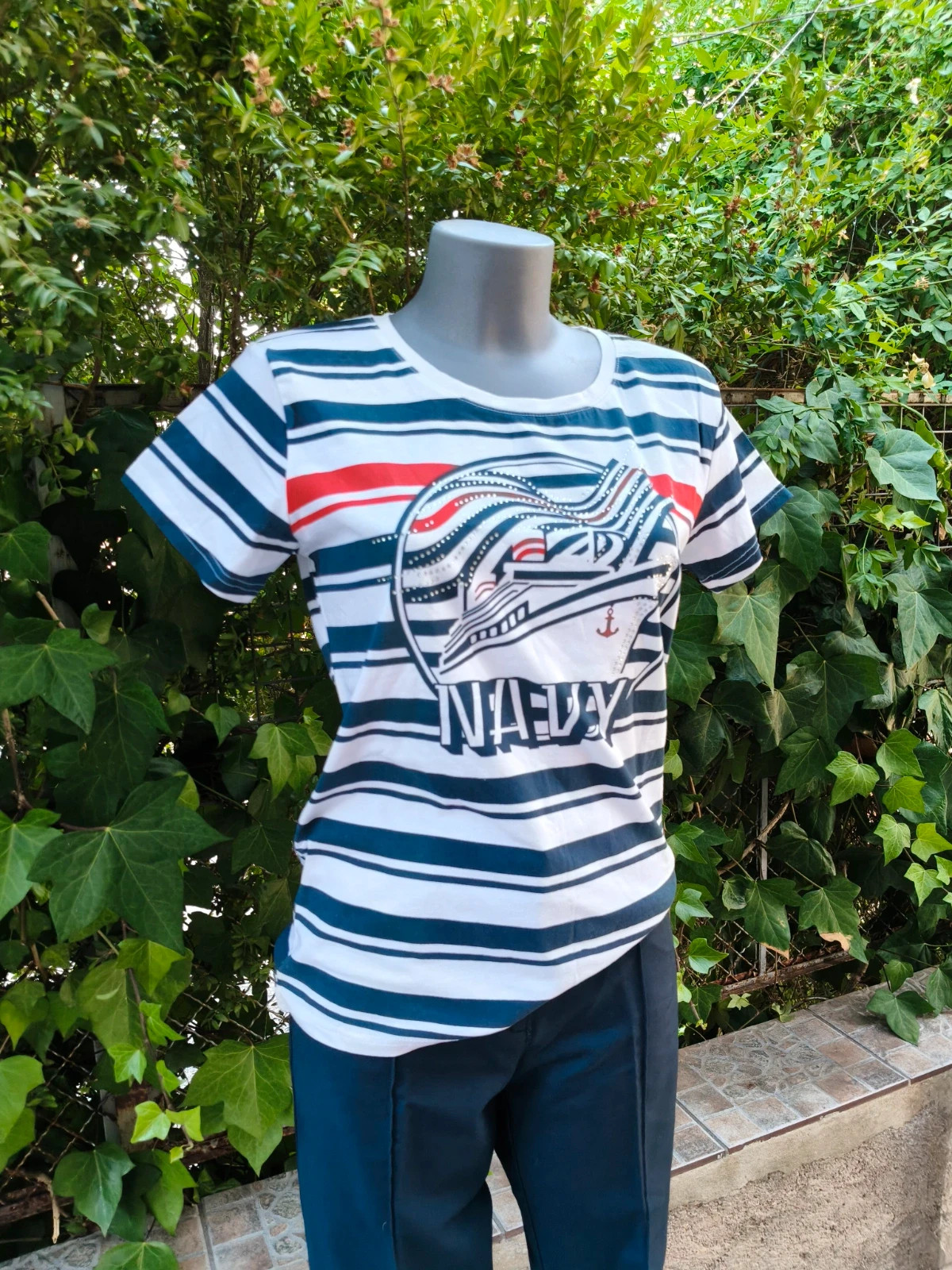 Camiseta marinera con estampado navy Gold Coast de Coolangatta talla M 🌈 – Coolangatta – taille M / 38 / 10 2