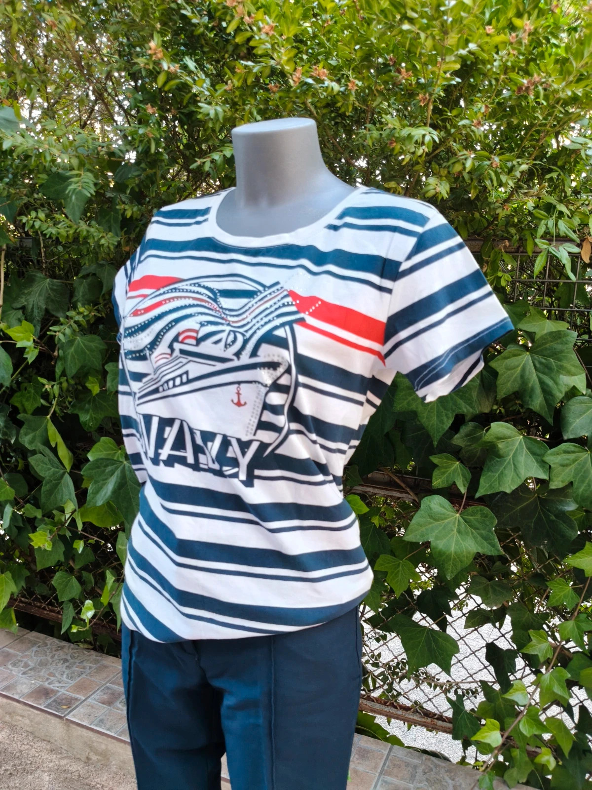 Camiseta marinera con estampado navy Gold Coast de Coolangatta talla M 🌈 – Coolangatta – taille M / 38 / 10 3