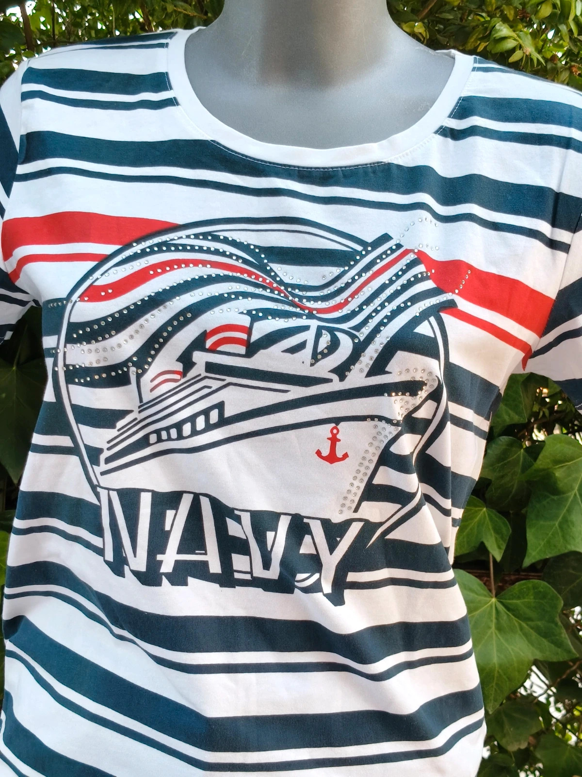 Camiseta marinera con estampado navy Gold Coast de Coolangatta talla M 🌈 – Coolangatta – taille M / 38 / 10 4