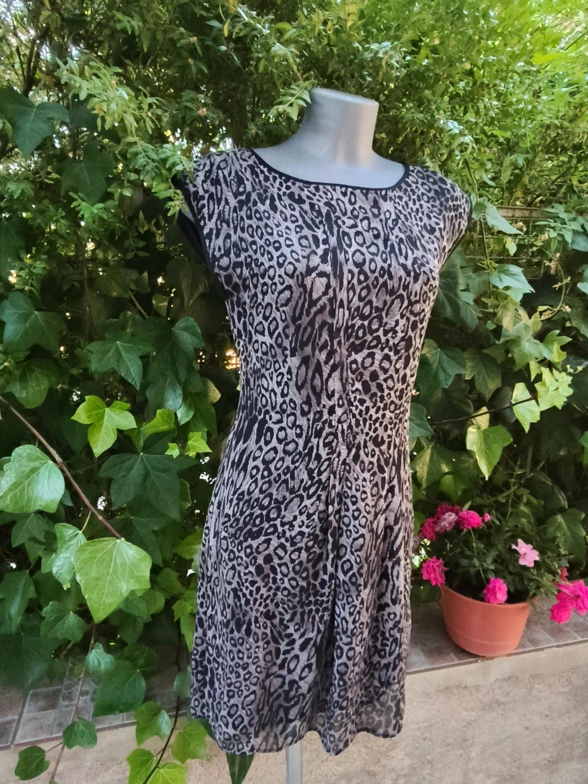 Vestido de Gasa Animal Print de Sfera 🌈 – Sfera – taille S / 36 / 8 3