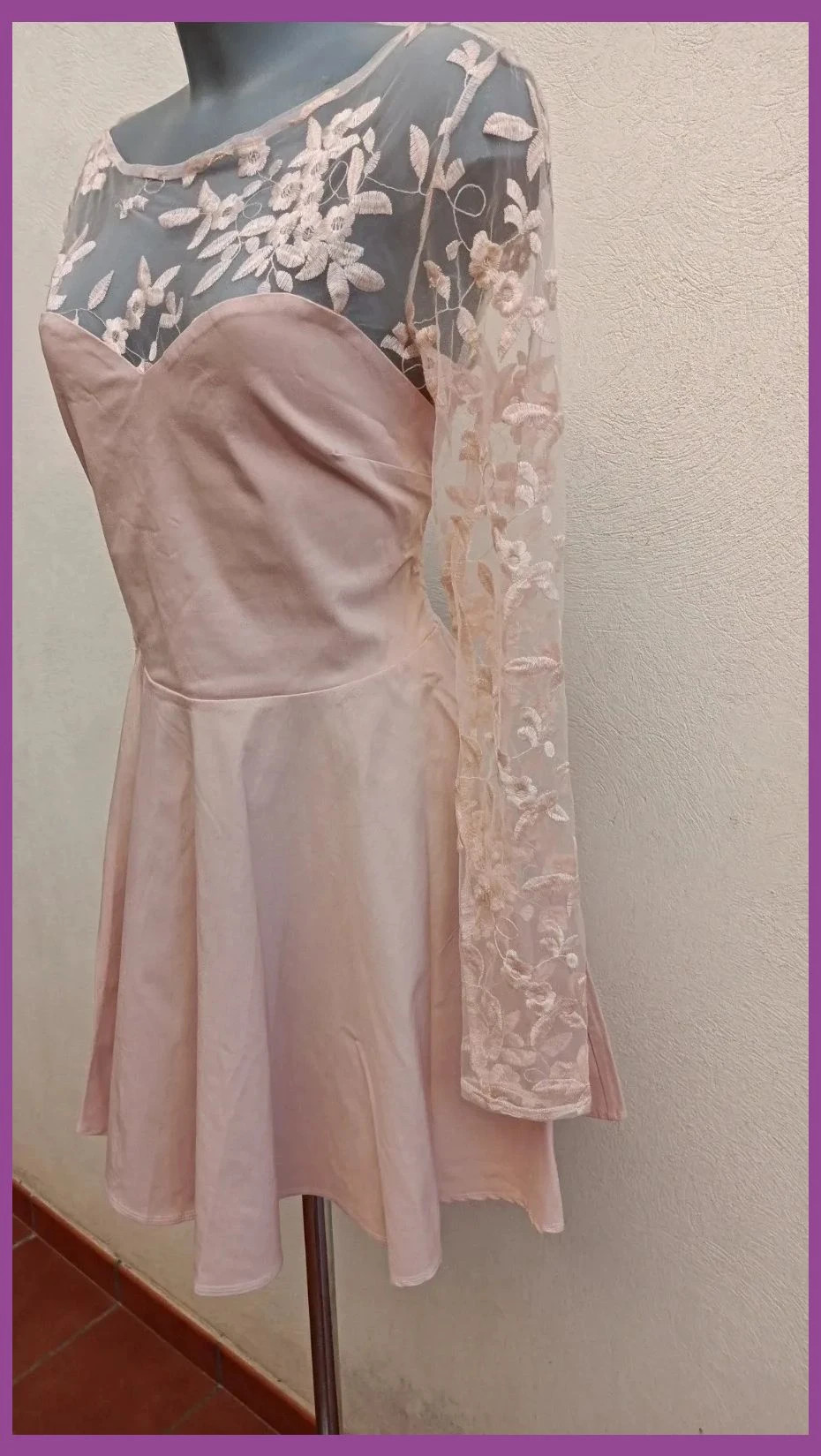 Vestido de Fiesta Rosa Empolvado con Encaje y Tul 🌈 – Paparazzi Fashion – taille XXL / 44 / 16 4