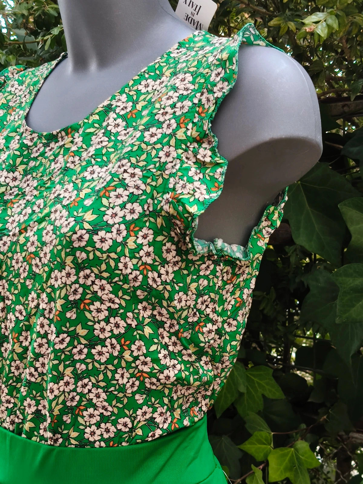 Blusa de Flores Verdes Made in Italy 🌈 – M-Made in Italy – taille M / 38 / 10 3