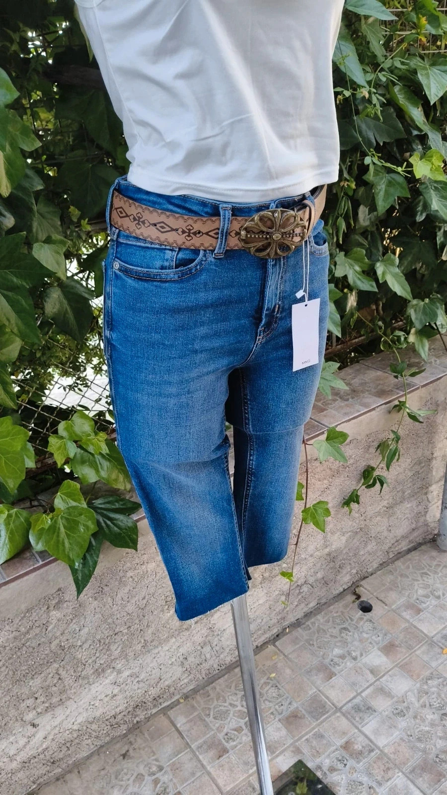 Jeans Skinny Mango - Mid-Waist & Cropped (Talla 36) 🌈 – Mango – taille S / 36 / 8 3