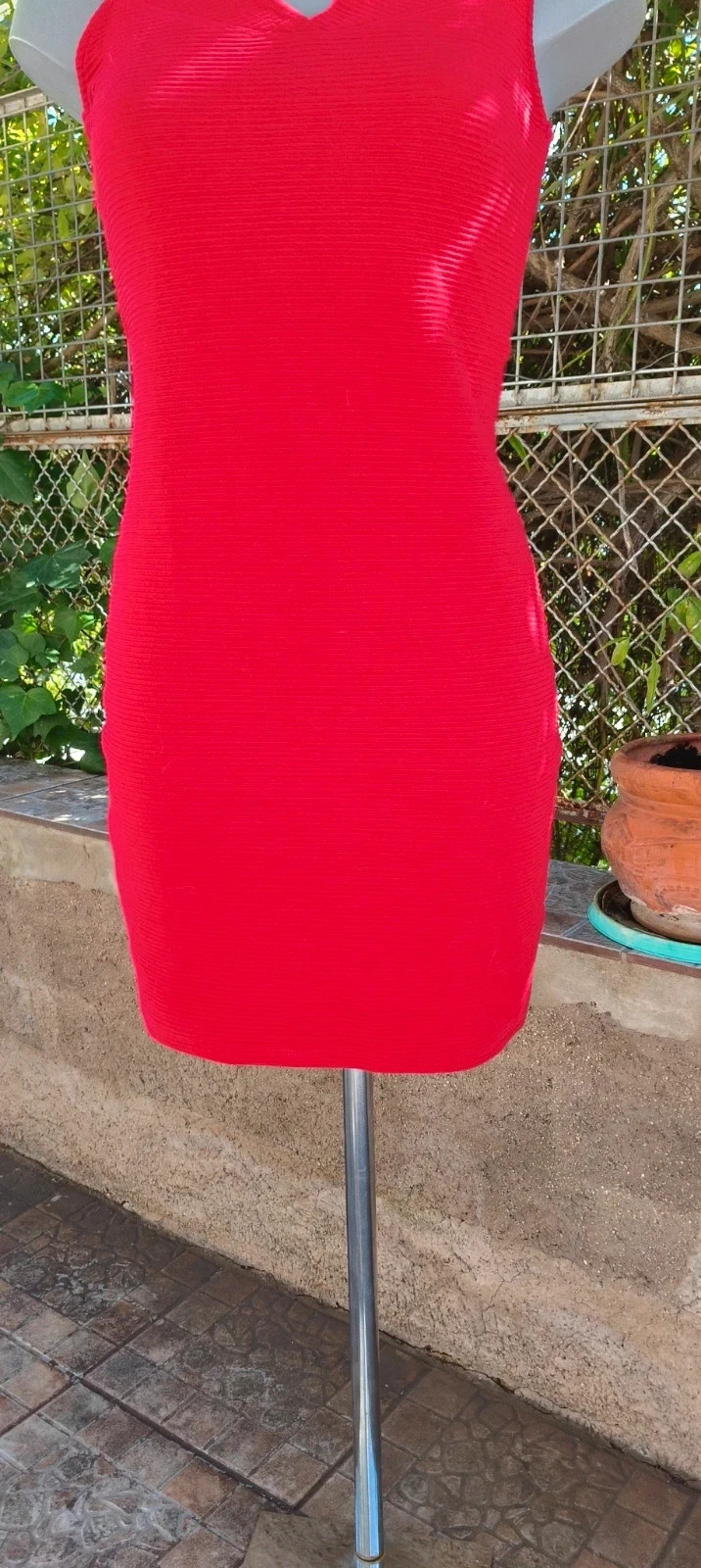 Vestido Ajustado Rojo Mango Casual - Talla S / 36 🌈 – Mango – taille S / 36 / 8 3