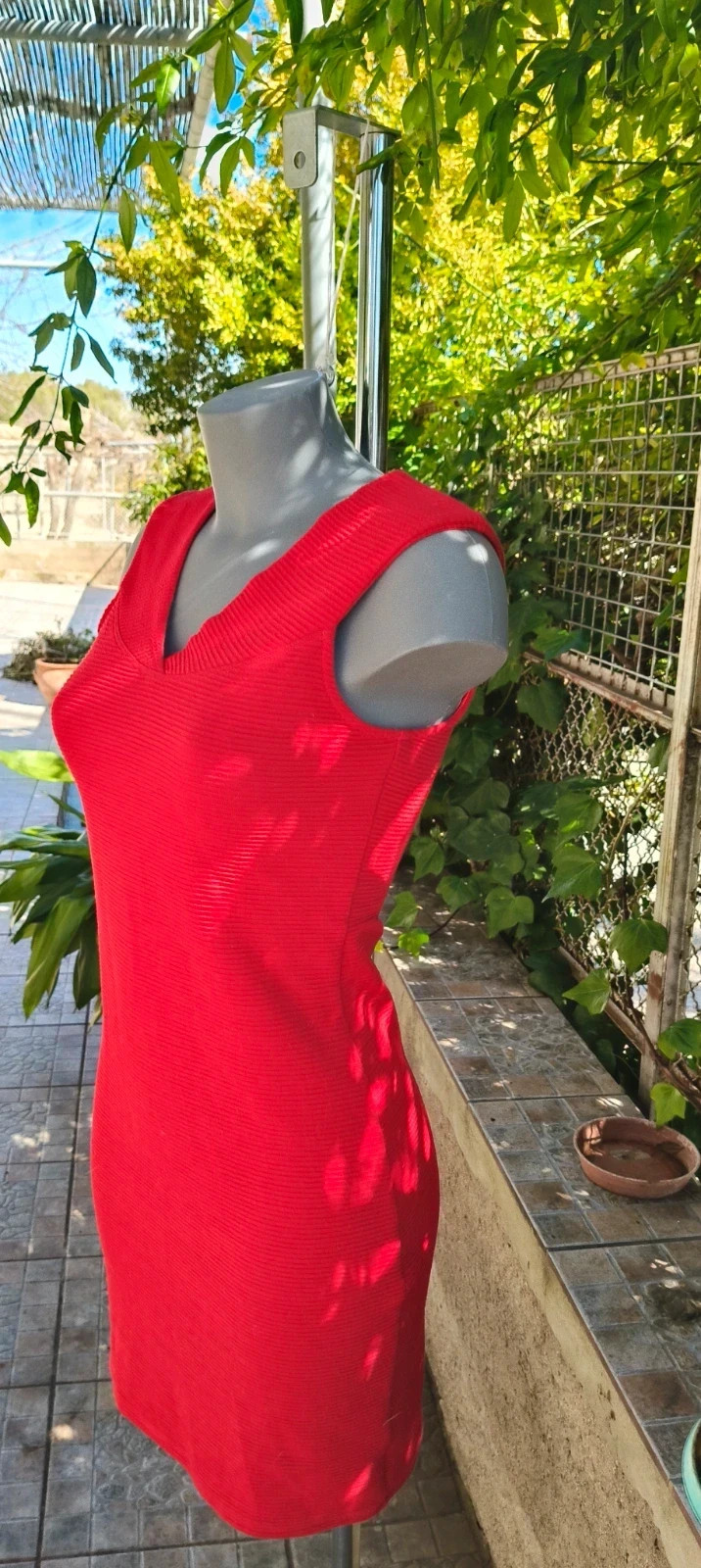 Vestido Ajustado Rojo Mango Casual - Talla S / 36 🌈 – Mango – taille S / 36 / 8 4