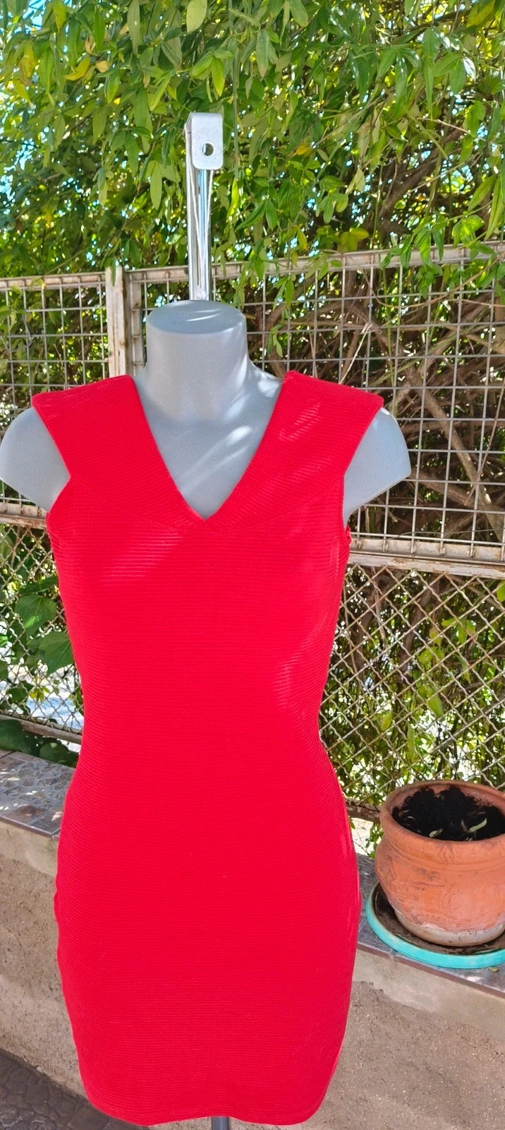 Vestido Ajustado Rojo Mango Casual - Talla S / 36 🌈 – Mango – taille S / 36 / 8 2