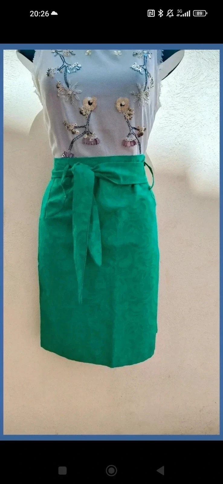 Falda de Tubo Elegante Verde Esmeralda – Talla 44 – Festa – taille XXL / 44 / 16 2