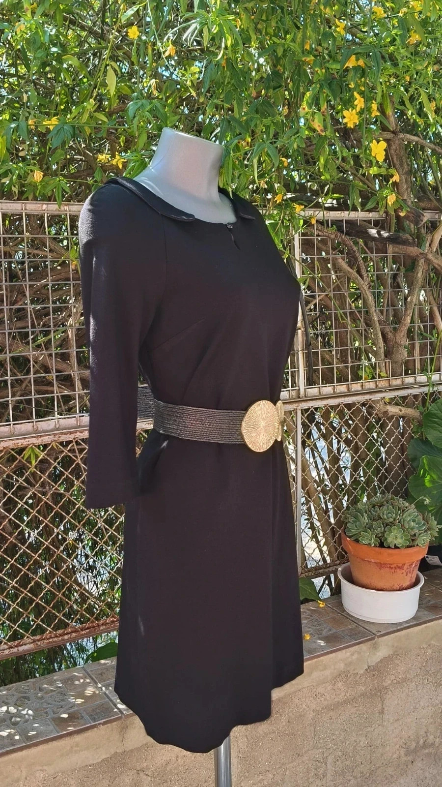 Vestido Negro con Cuello Peter Pan - One Step 🌈 – One step – taille L / 40 / 12 2