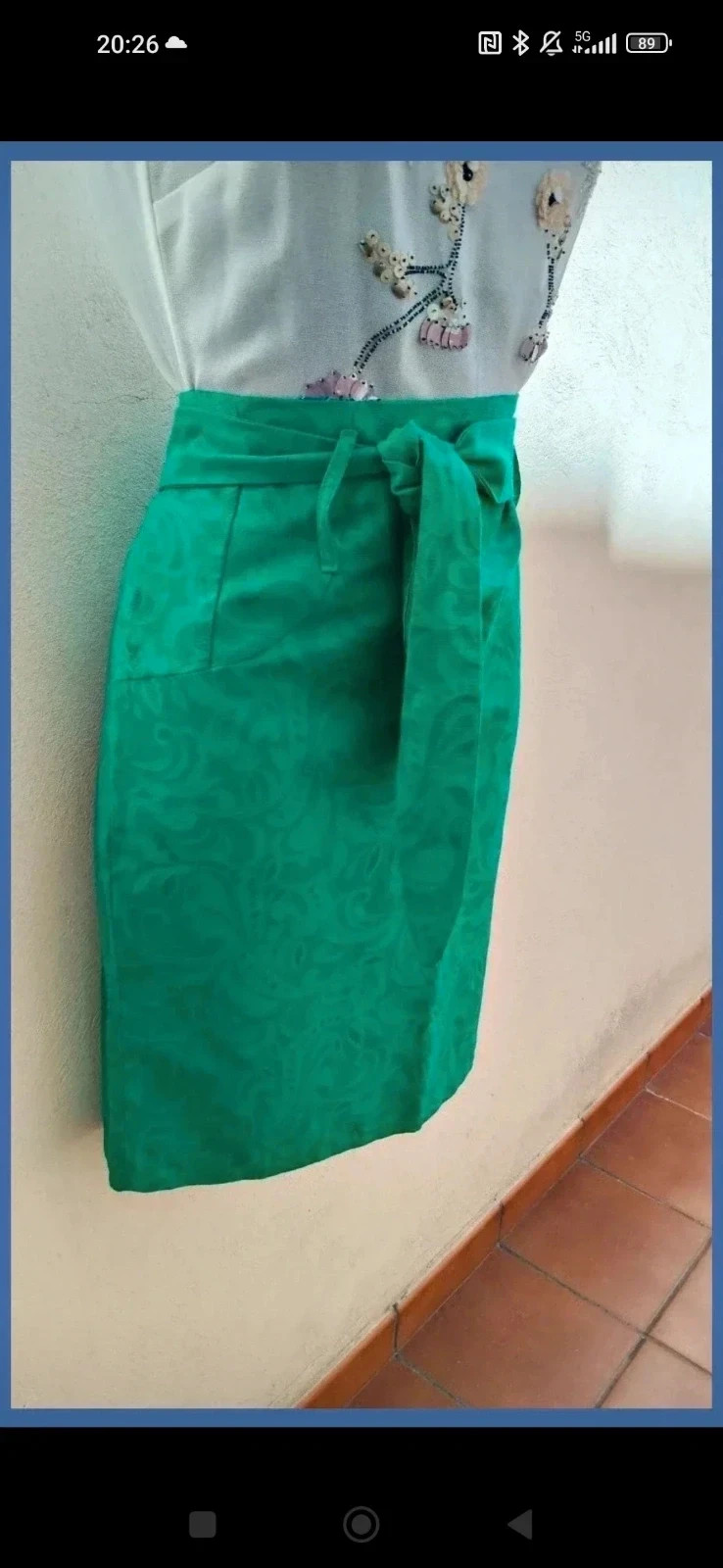 Falda de Tubo Elegante Verde Esmeralda – Talla 44 – Festa – taille XXL / 44 / 16 3