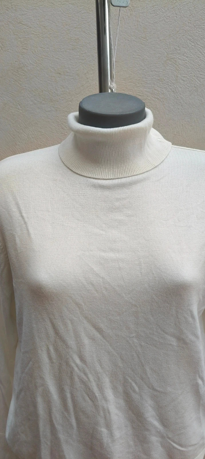 Jersey fino de cuello alto C&A - Talla L (40) - Blanco/Marfil 😍 – C&A – taille L / 40 / 12 4
