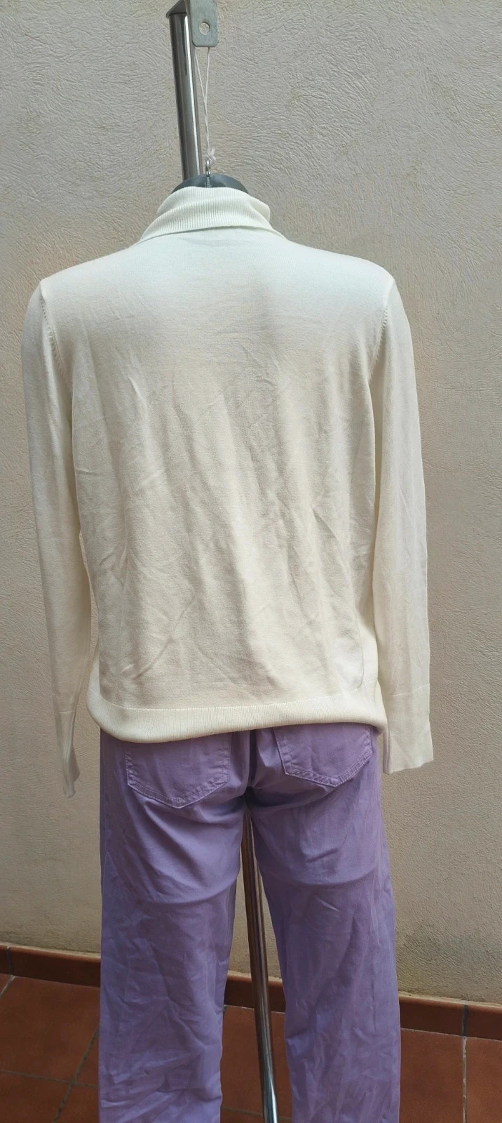 Jersey fino de cuello alto C&A - Talla L (40) - Blanco/Marfil 😍 – C&A – taille L / 40 / 12 5