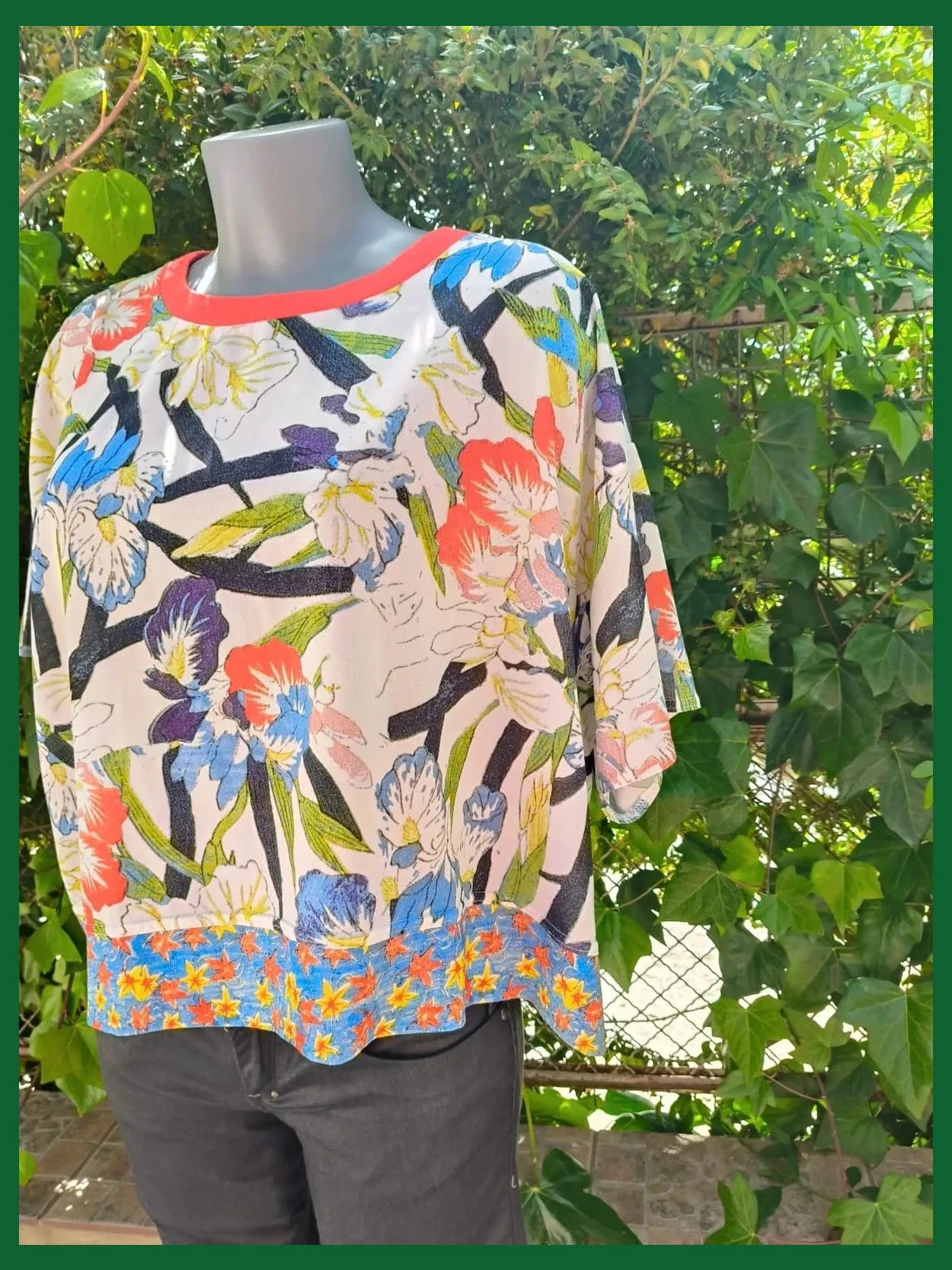 Blusa fluida floral multicolor / Top oversize Zara T.M – Zara – taille M / 38 / 10 2