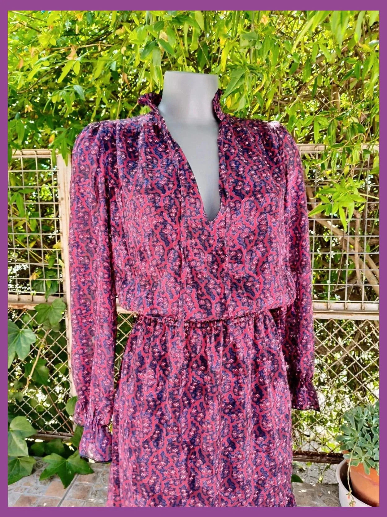 Precioso Vestido Midi Estampado - Navy Paris (Talla Única / U) 🌈 – Navy Paris – taille Taille unique 2