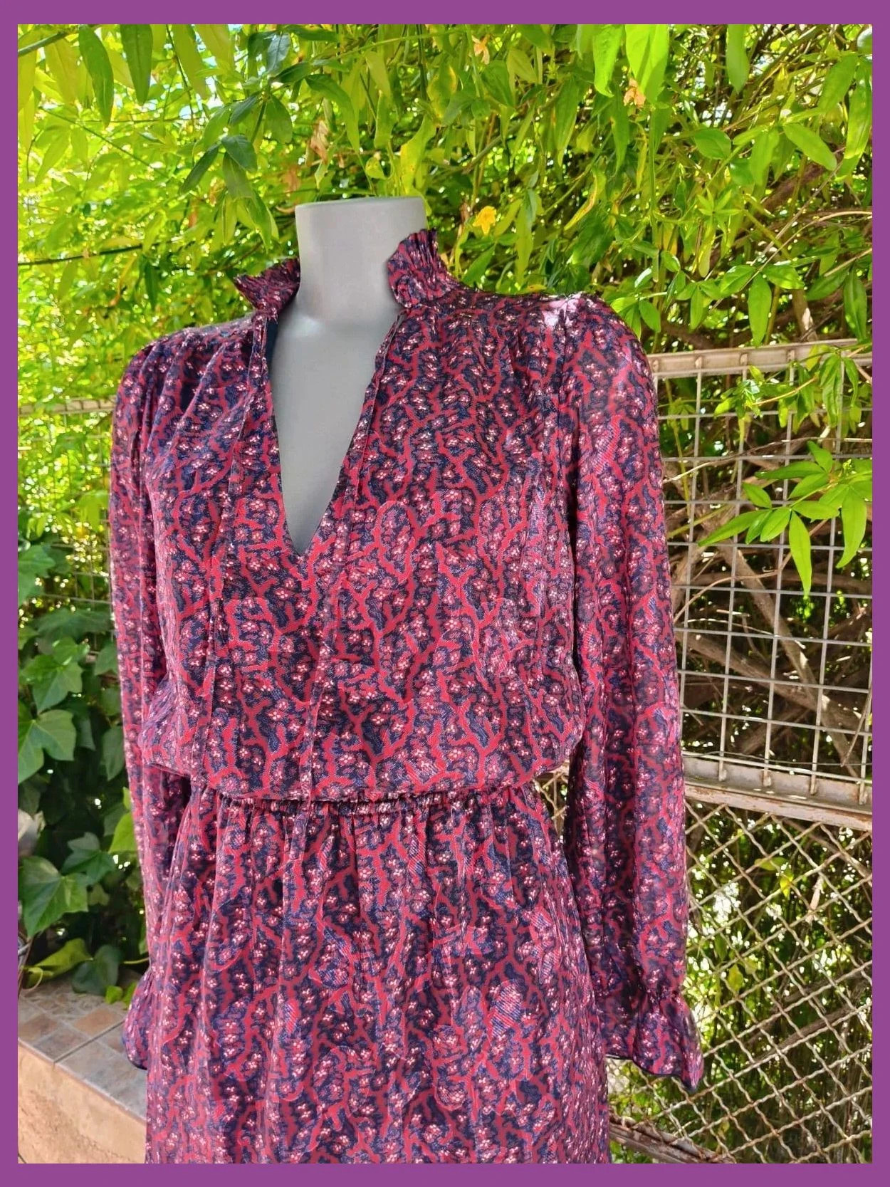 Precioso Vestido Midi Estampado - Navy Paris (Talla Única / U) 🌈 – Navy Paris – taille Taille unique 4