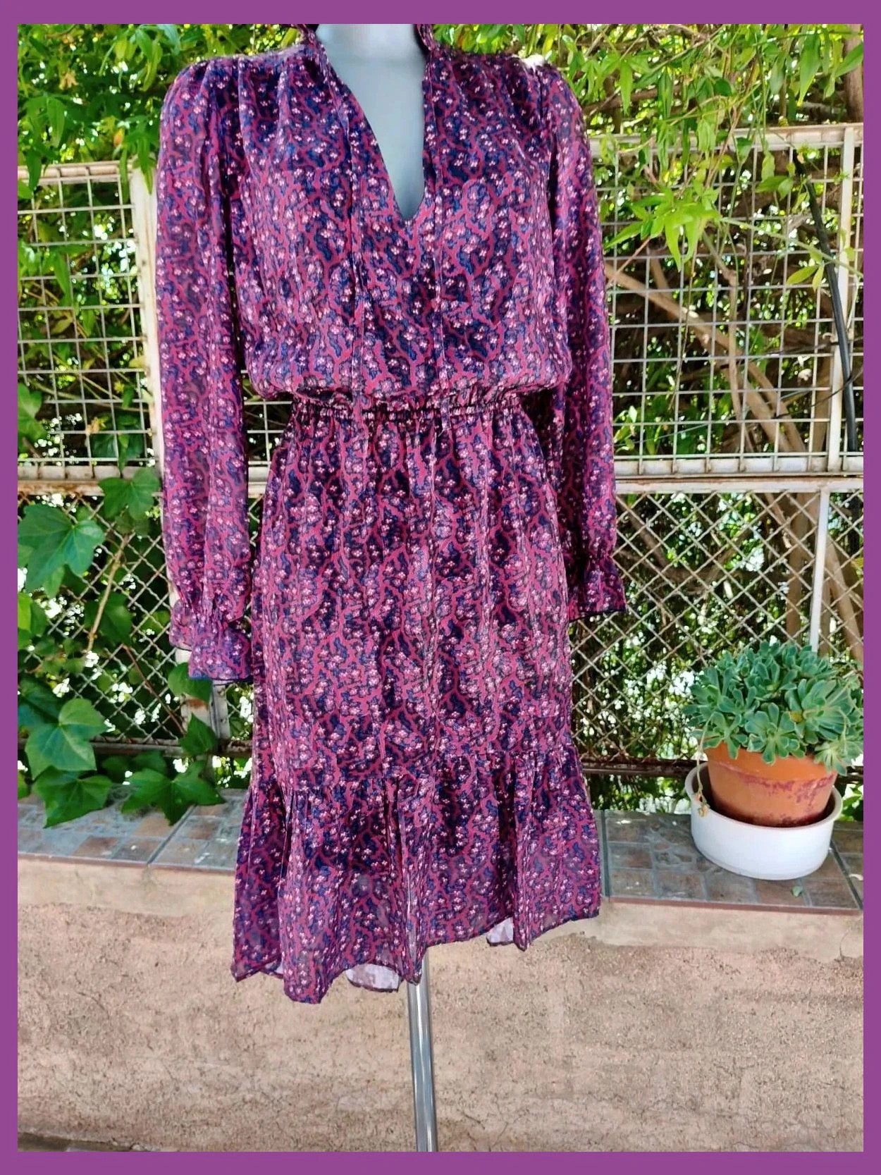 Precioso Vestido Midi Estampado - Navy Paris (Talla Única / U) 🌈 – Navy Paris – taille Taille unique 5
