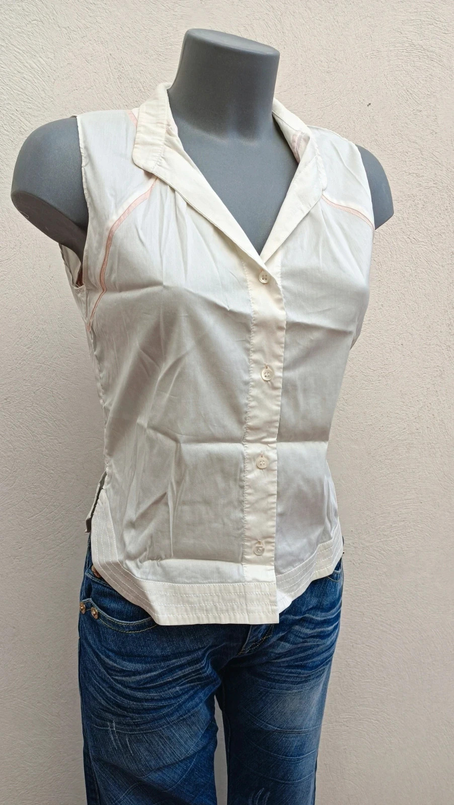 Camisa Roberto Verino sin mangas - Talla 38 - Estilo Romántico 🌈 – Roberto Verino – taille M / 38 / 10 2
