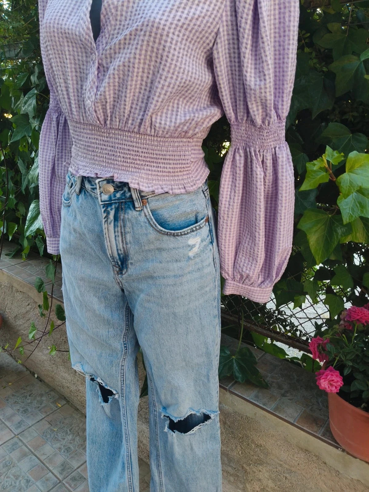 Jeans Rectos Rotos Stradivarius (Talla 36) 🌈 – Stradivarius – taille S / 36 / 8 4