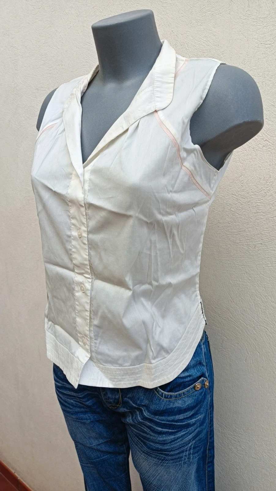 Camisa Roberto Verino sin mangas - Talla 38 - Estilo Romántico 🌈 – Roberto Verino – taille M / 38 / 10 3