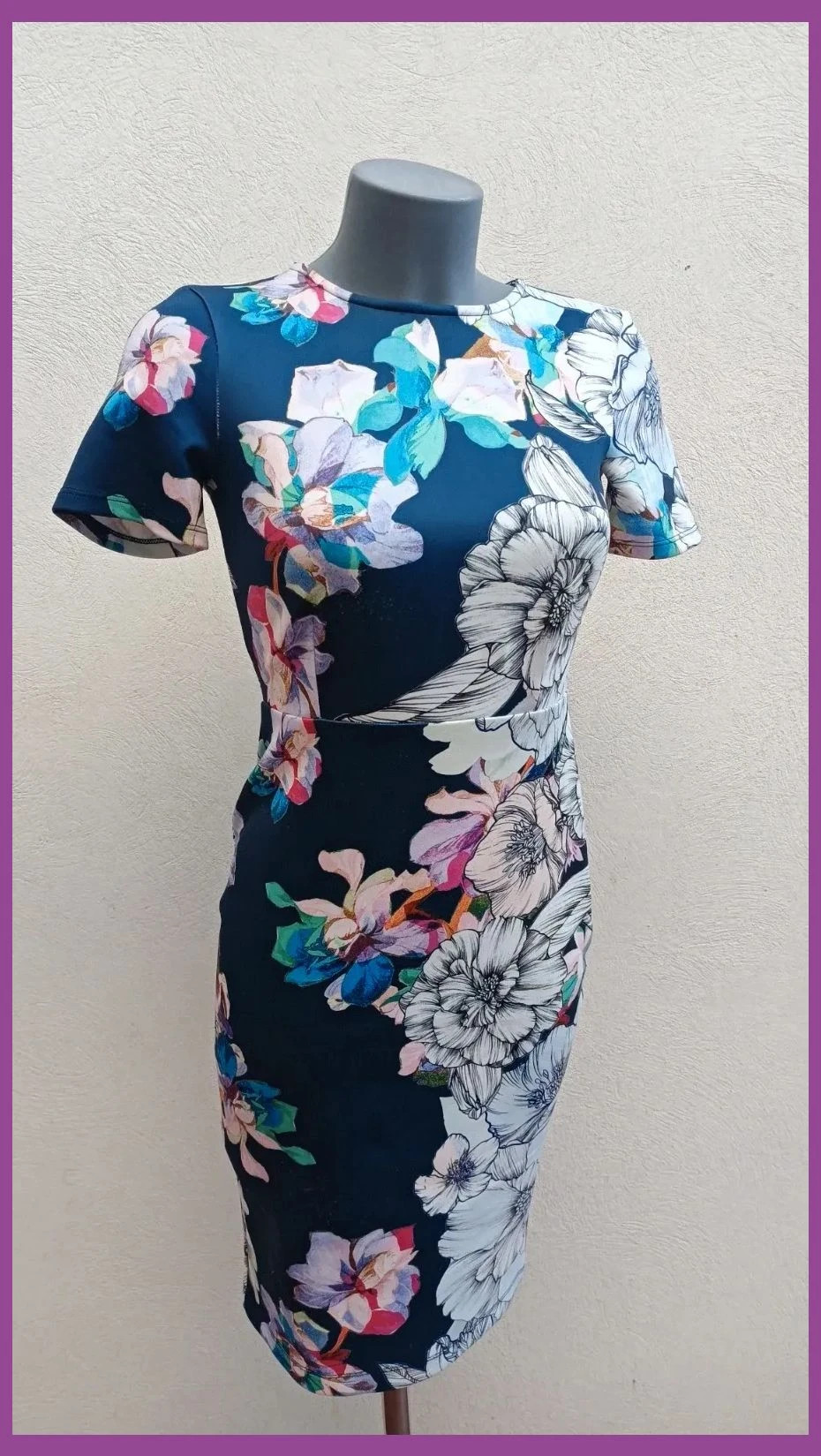 Vestido Ajustado Floral ASOS - Talla 36 (S) 🌈 – ASOS – taille S / 36 / 8 2